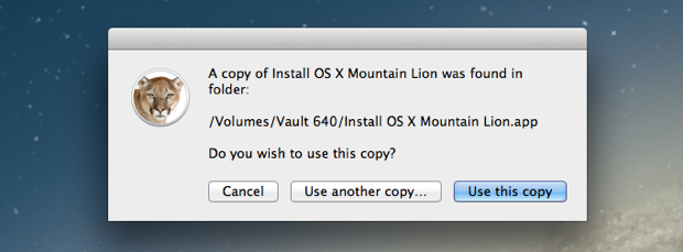 create mountain lion install disk